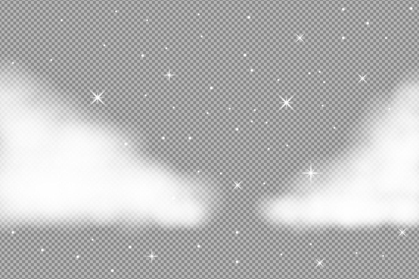 Snowy background with stars and clouds vector