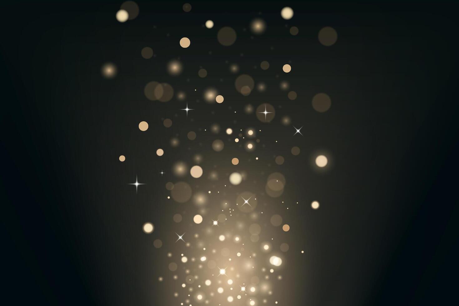 Bokeh light effect on dark background vector
