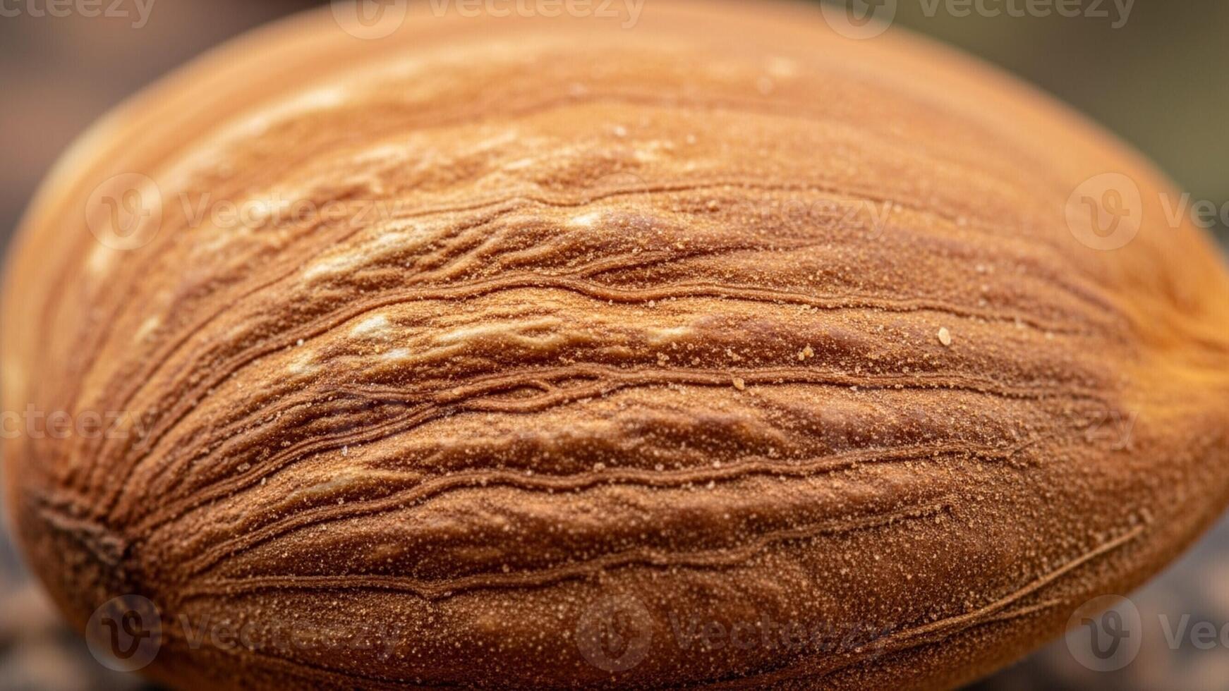 A close up of a nut on a tree photo