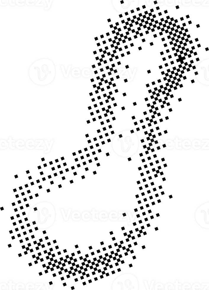 Bitmap pattern background organic shape. Y2K gradient retro element. Abstract noisy glitch halftone doodle. Decorative aesthetic frame png