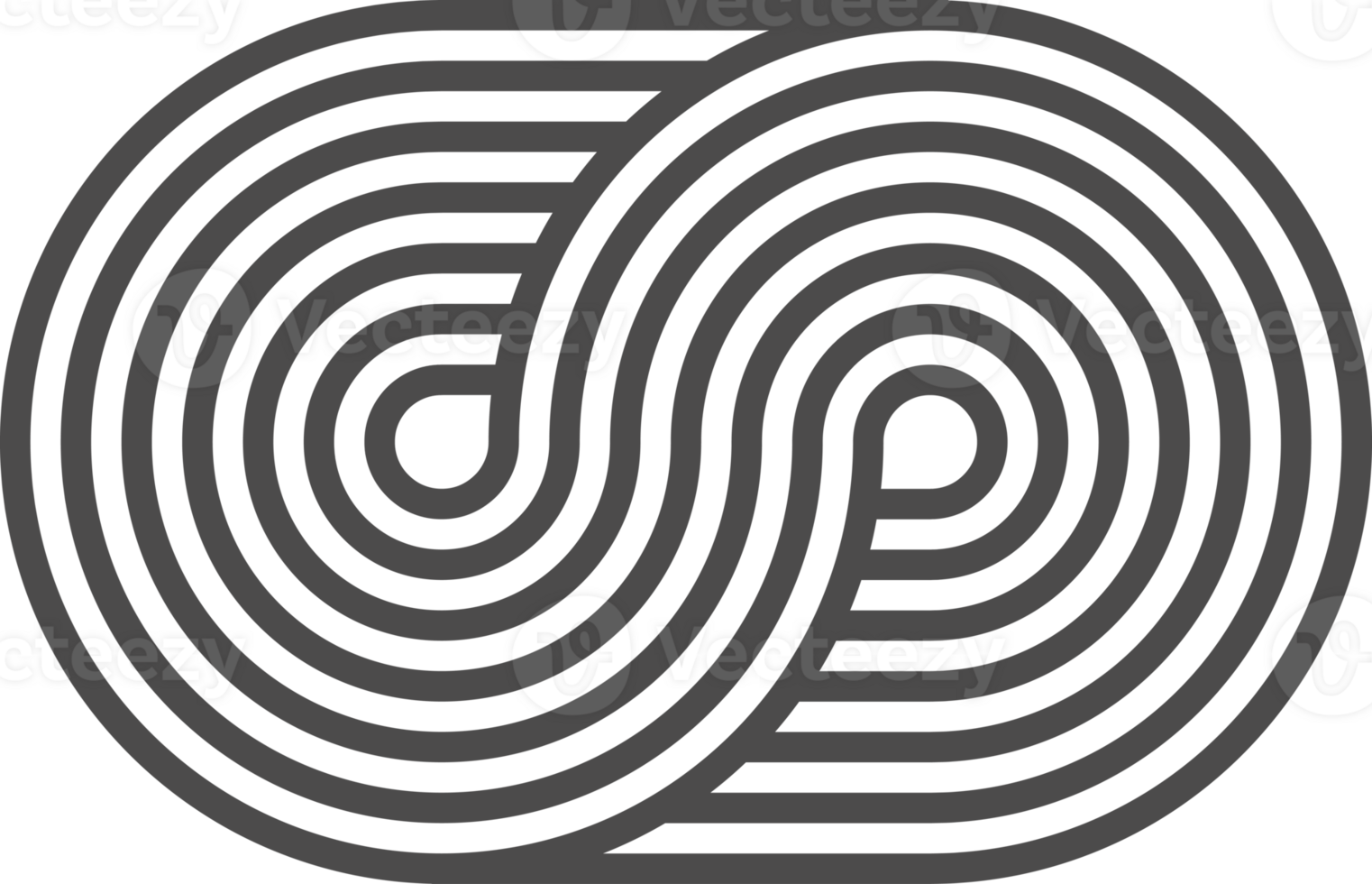 abstrato forma com padronizar do linhas. retro geométrico ondas. orgânico gráfico elemento e curvado moderno figura. simples minimalista estético listra png