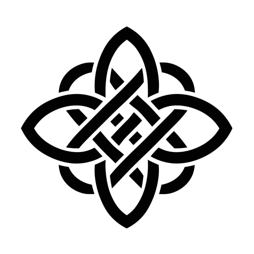 Symbol representing unity and eternity in design vector