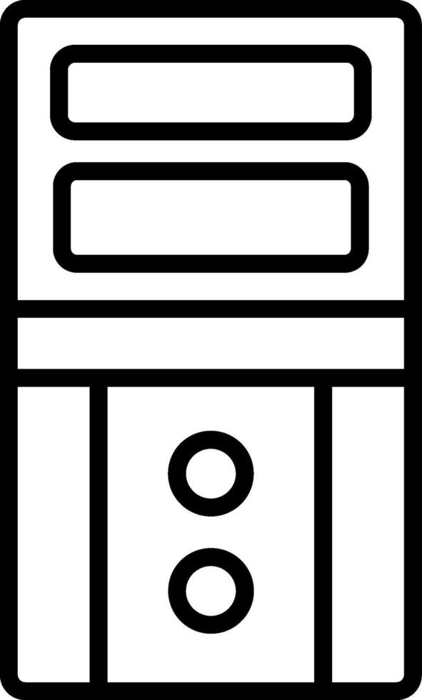 Cases Line Icon Design vector