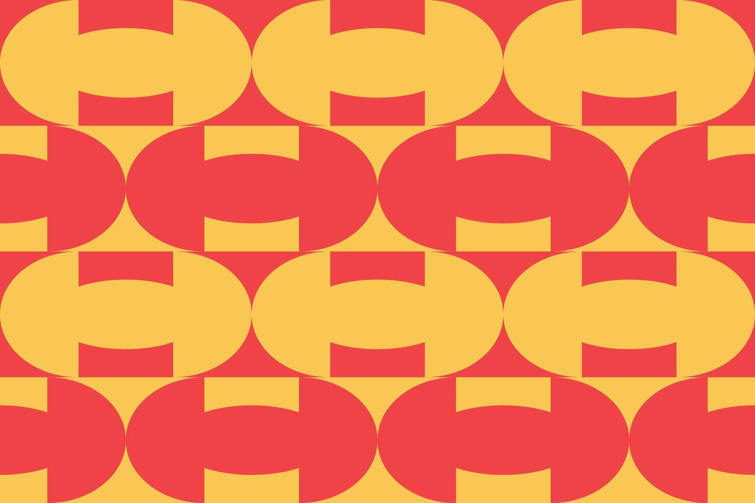 An red and yellow pattern with a circle in the middle vector