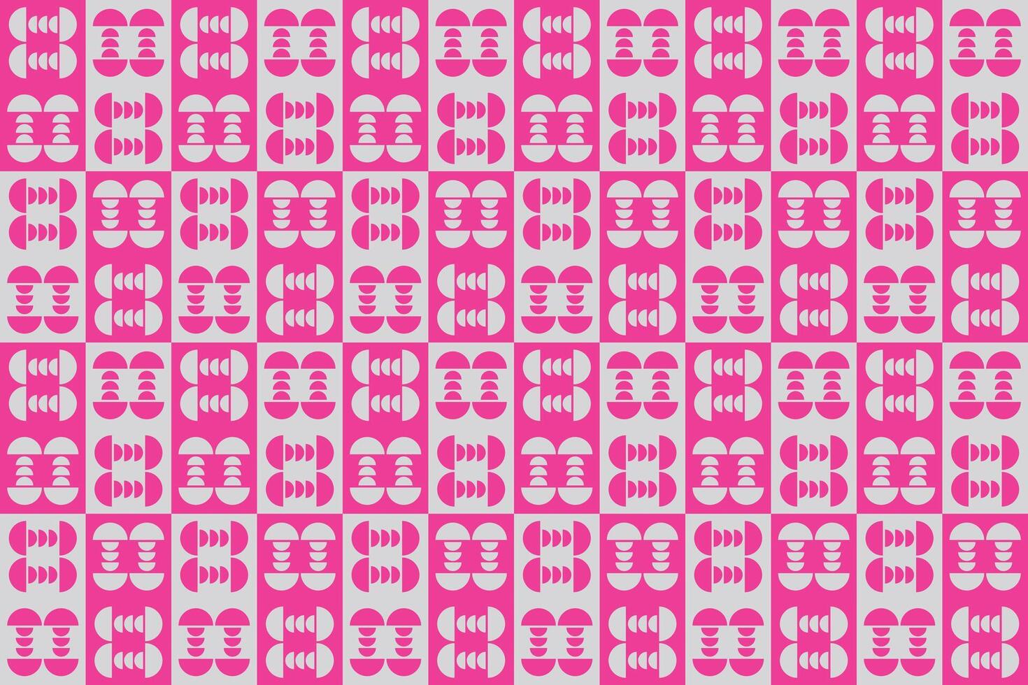 A red and white pattern with a large number of circles vector