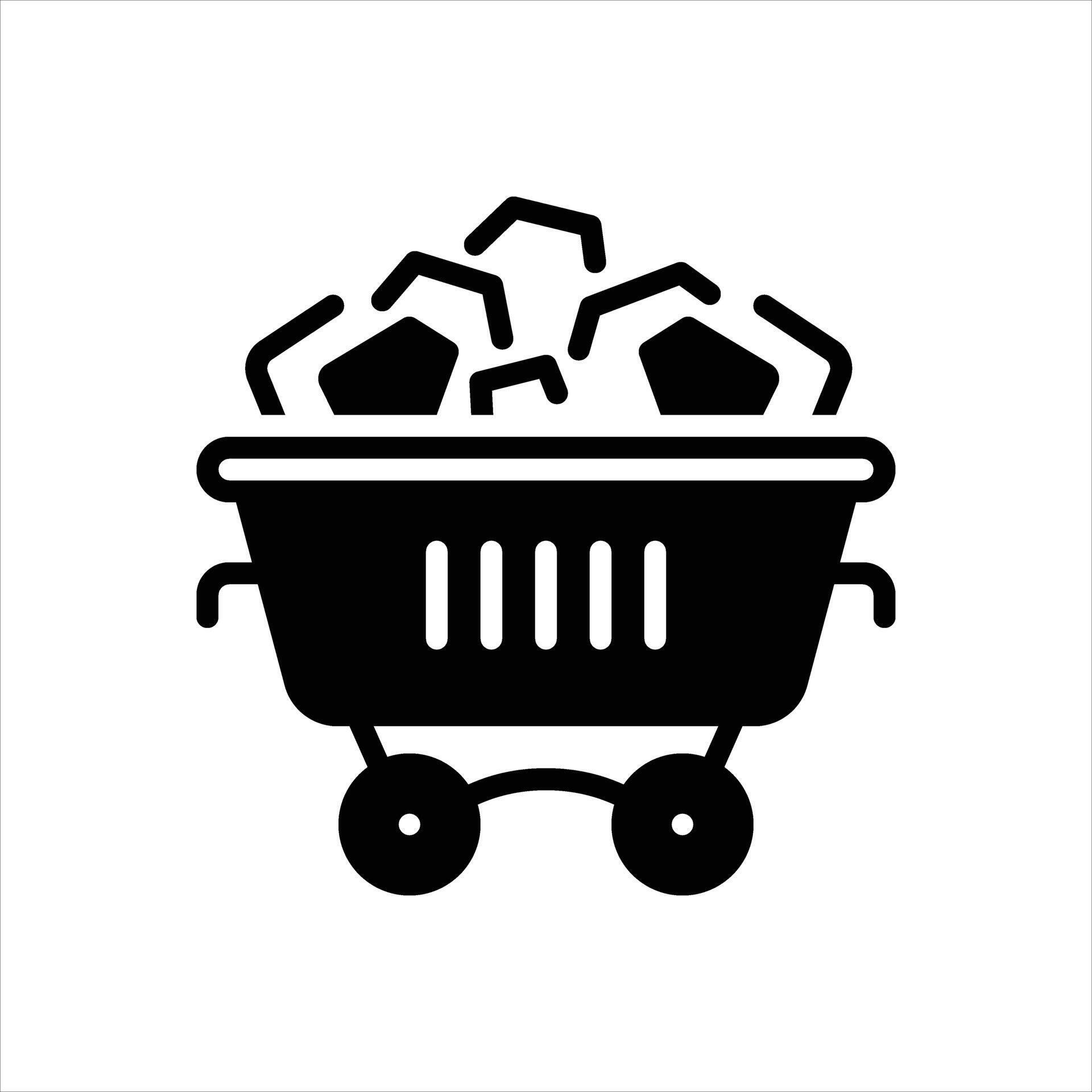 Solid icon coal-mining 68662718 Vector Art at Vecteezy