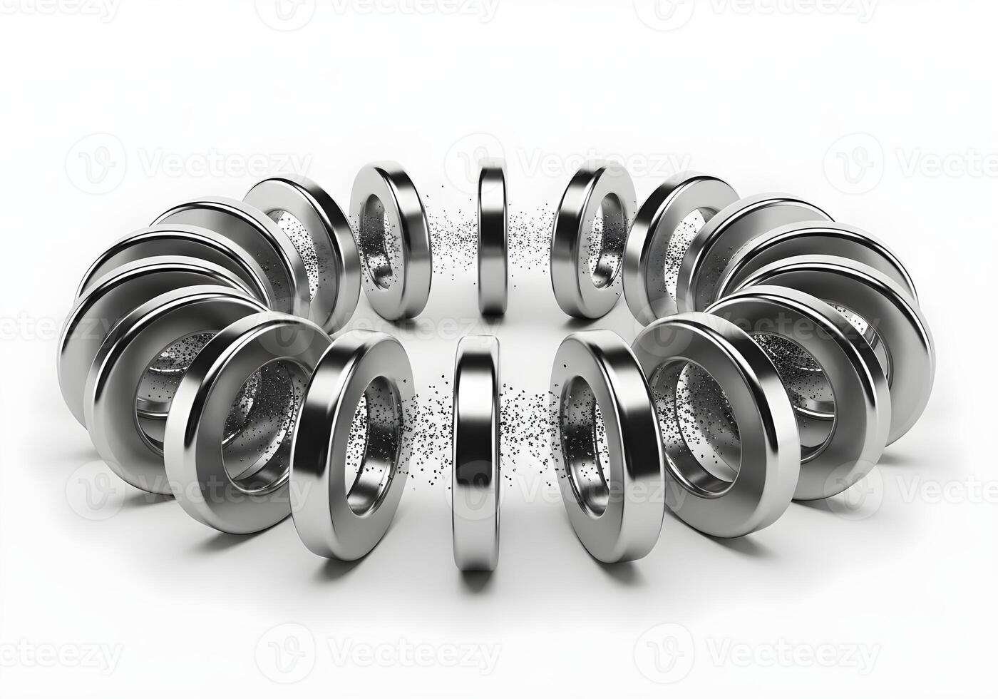 Ring of Magnets Attracting - Unity and Connection in Motion photo