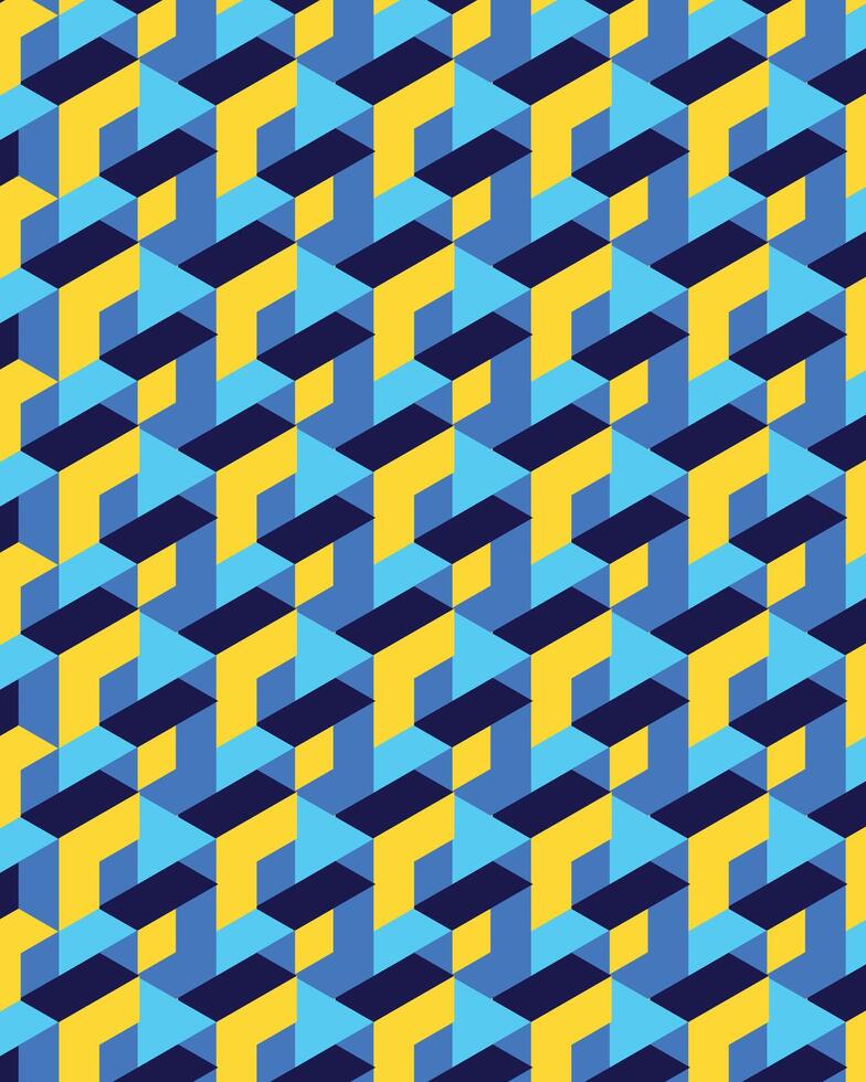 Colorful geometric pattern design vector