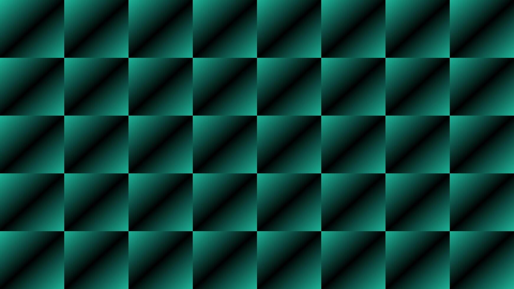 Stylish green checkerboard pattern vector