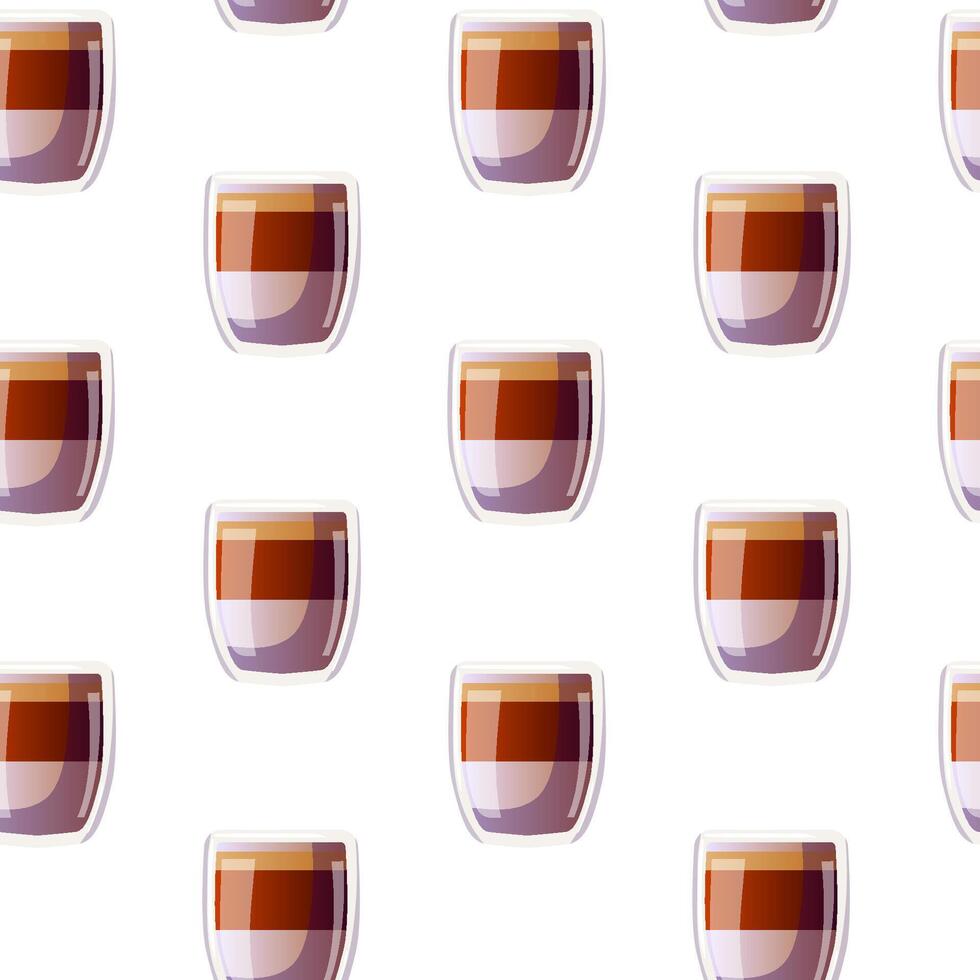 Pattern of glasses on white background vector