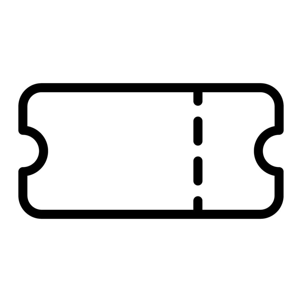 Ticket icon in trendy outline style design. graphic illustration. Ticket symbol for website design, logo, app, and ui. Editable stroke. EPS 10. vector