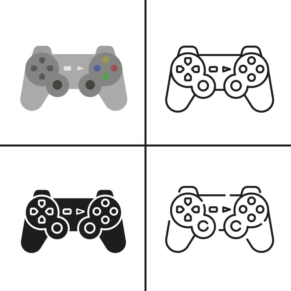 Joystick icon. Game console symbol. Game joysticks isolated on white background. vector
