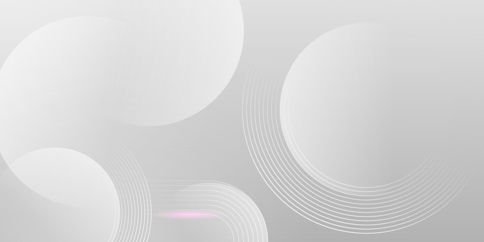 Minimal white abstract background with soft circles, ideal for clean and elegant design. vector
