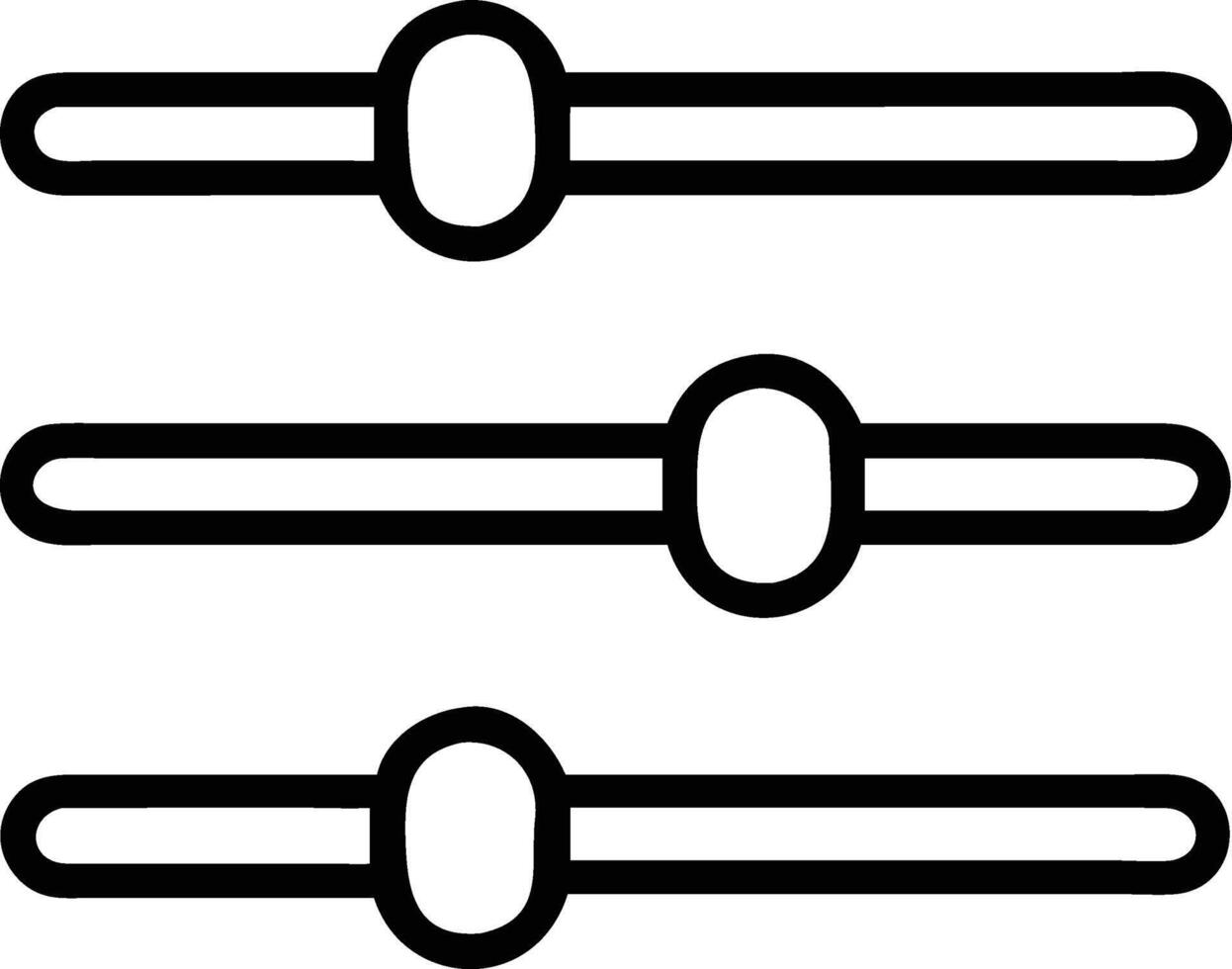 Settings sliders icon illustration for adjustment control and configuration options interface design vector