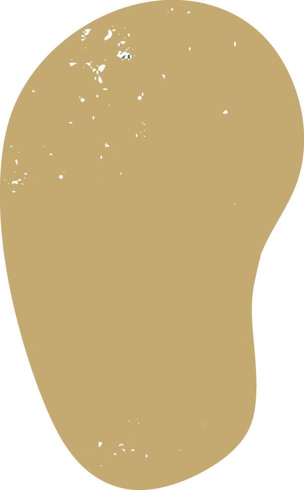 Minimalist abstract background with a simple, organic, rounded shape in light brown with a subtle grunge texture, evoking earth tones, natural elements, and a sense of simplicity vector