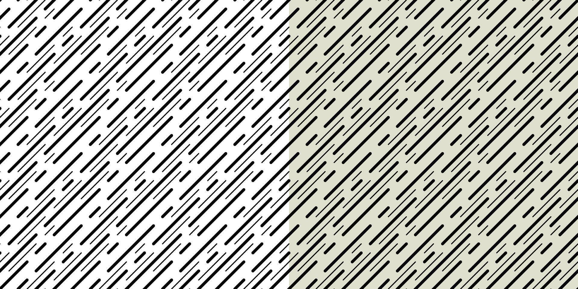 Monochrome seamless pattern of diagonal lines. Black diagonal straight lines of different thickness. Simple geometric background for your projects. vector