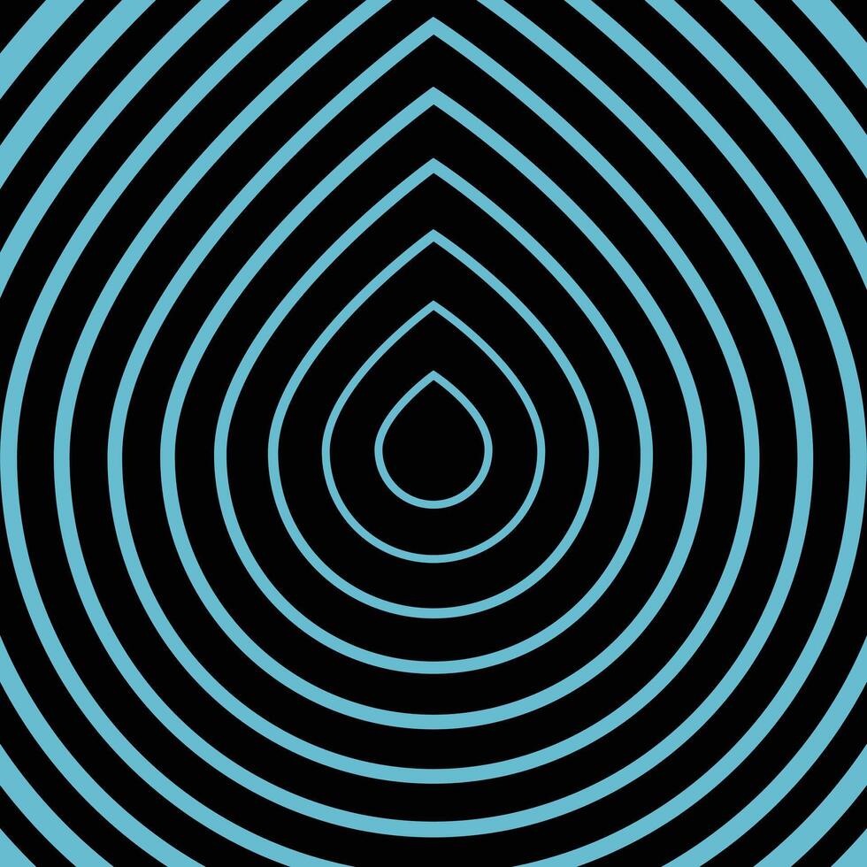 Drop pattern background art design. Concentric Tear Drop Abstract Geometric Composition vector