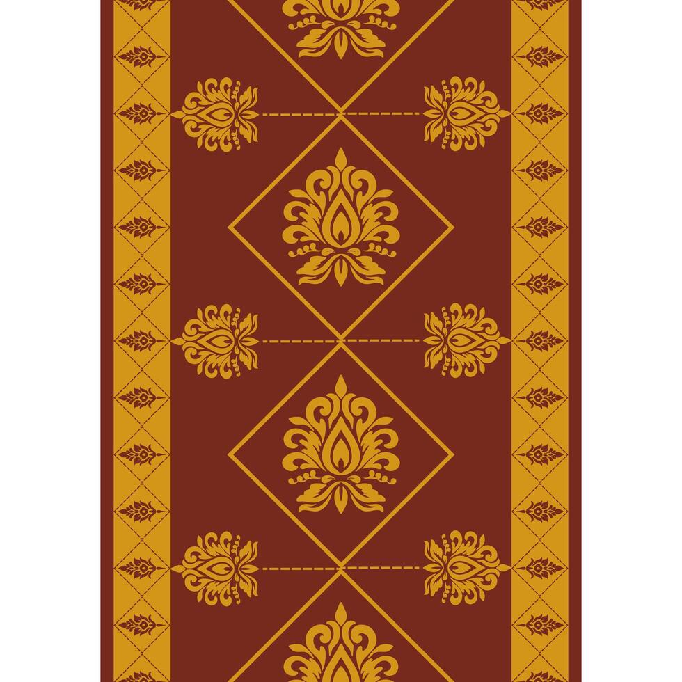 Decorative golden patterns on a red backdrop, showcasing elegant designs and visual appeal vector