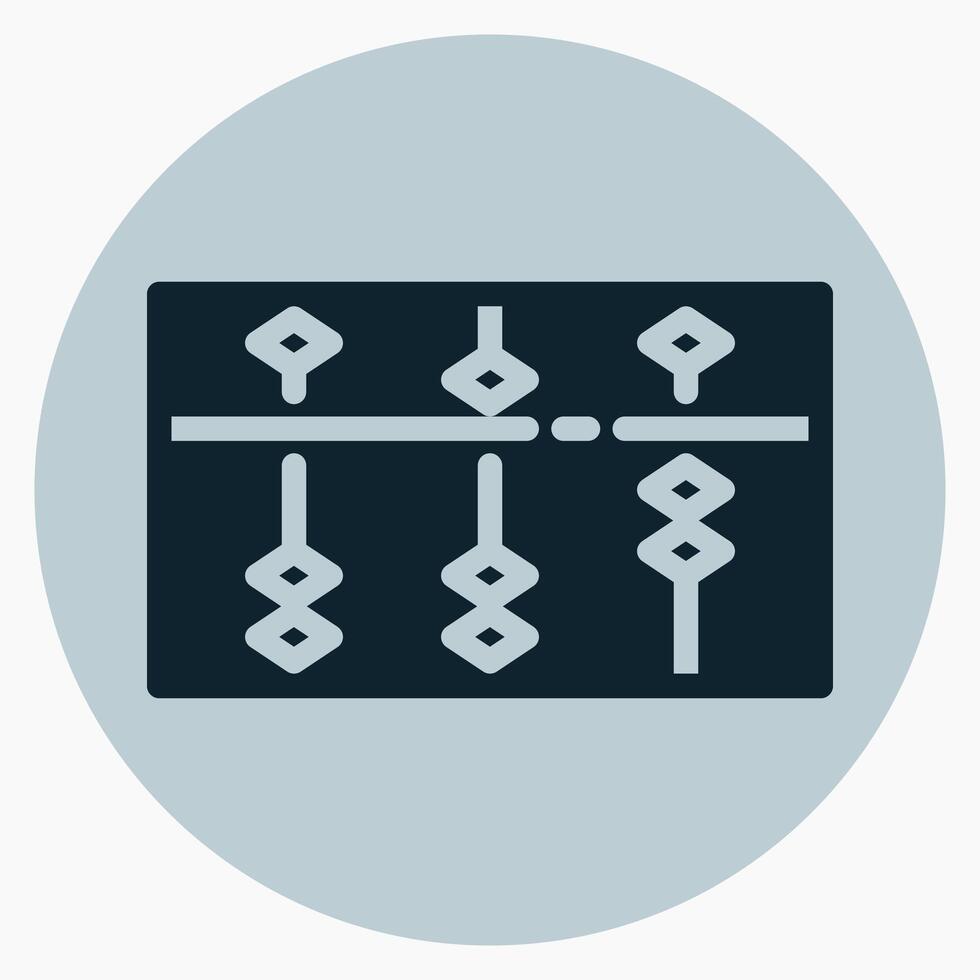 Abacus Icon in glyph style. Perfect for apps, websites, UI UX, presentations, or infographics. Editable illustration file with clean design and modern design. vector
