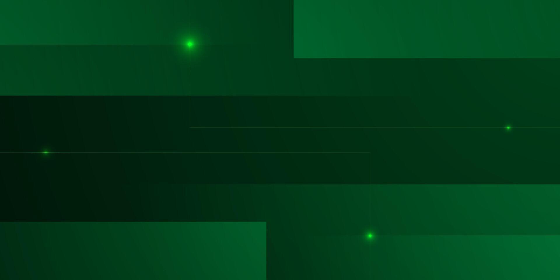 Abstract dark green overlap square background. Simple pattern with lights element design. vector