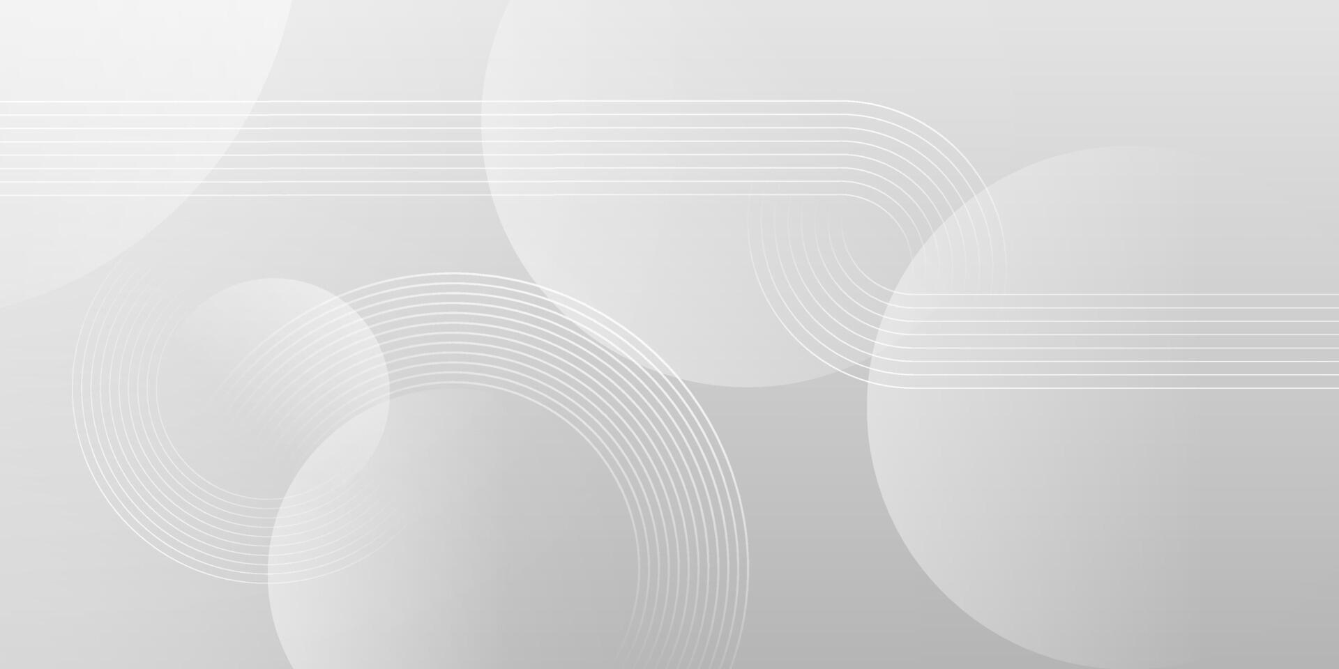 Abstract circles and lines in gray vector