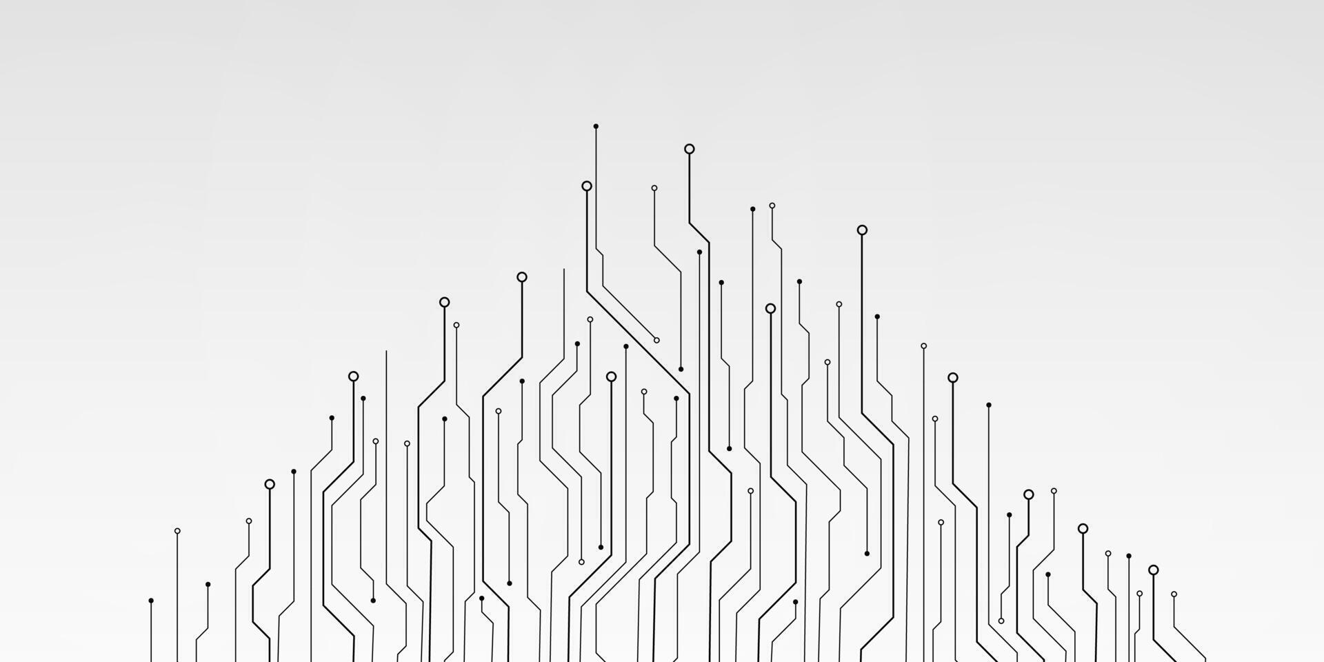 Abstract circuit design pattern vector