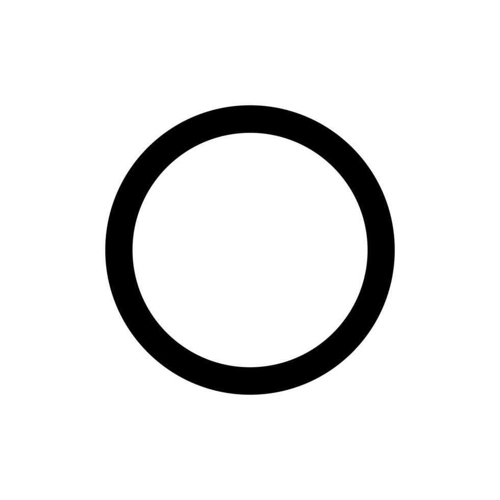 Simple Line Circle Shape Geometric Element Graphic Resource vector