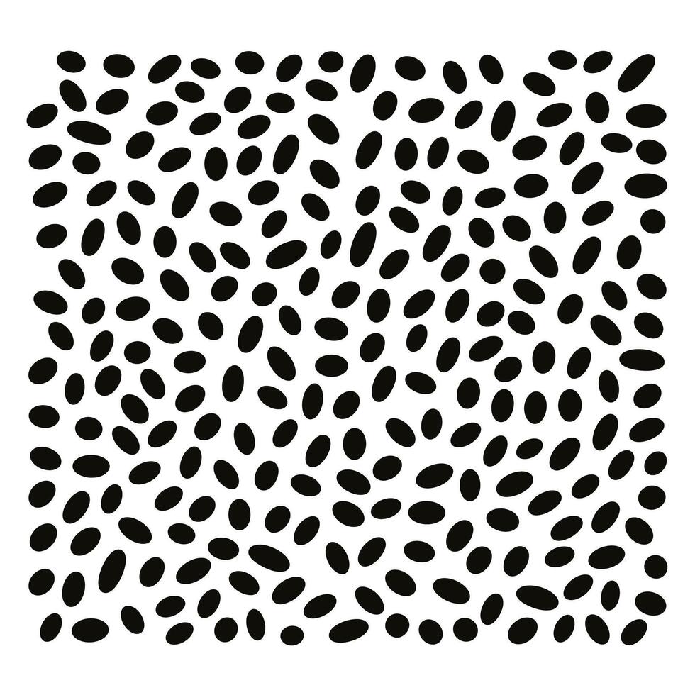 Black and white abstract pattern with scattered organic shapes in a random arrangement vector