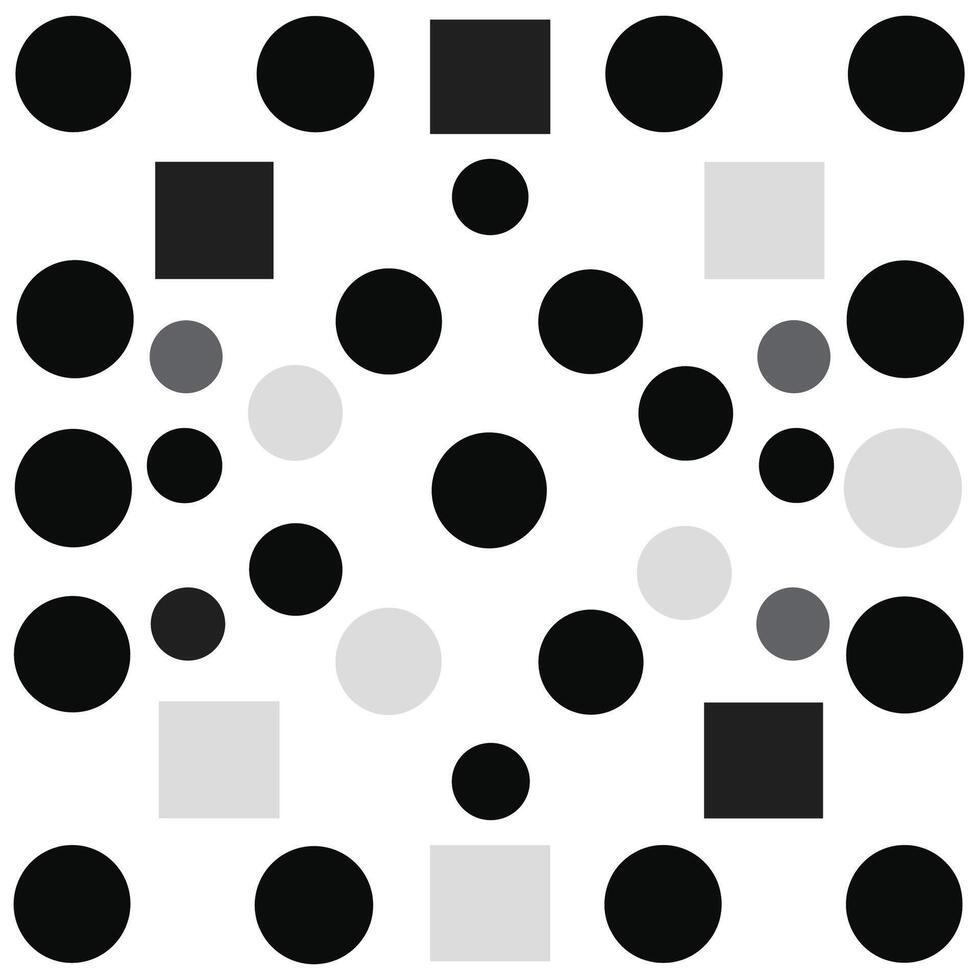 Abstract pattern of various shapes and colors on a white background vector