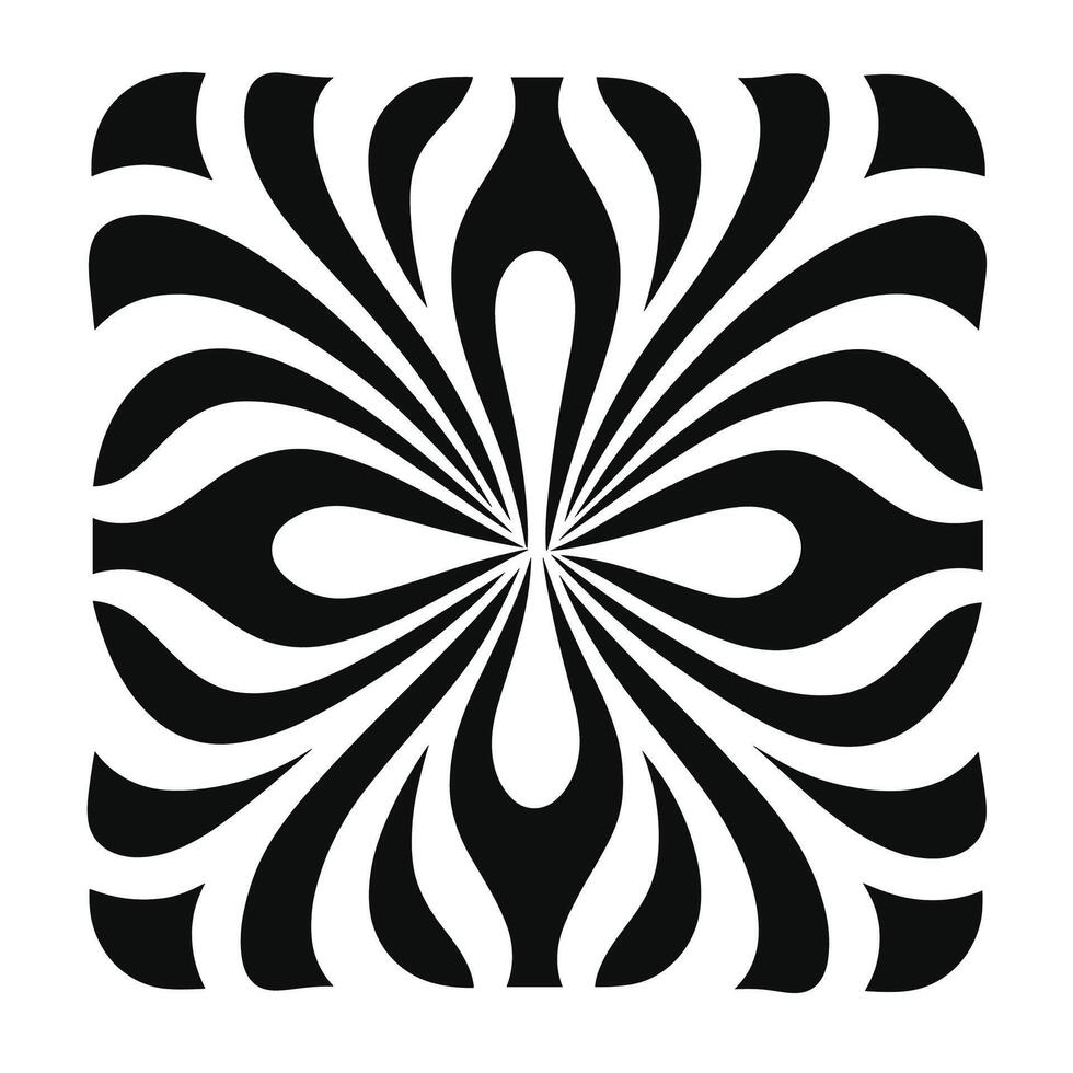 Bold black and white abstract design featuring fluid shapes and dynamic lines vector