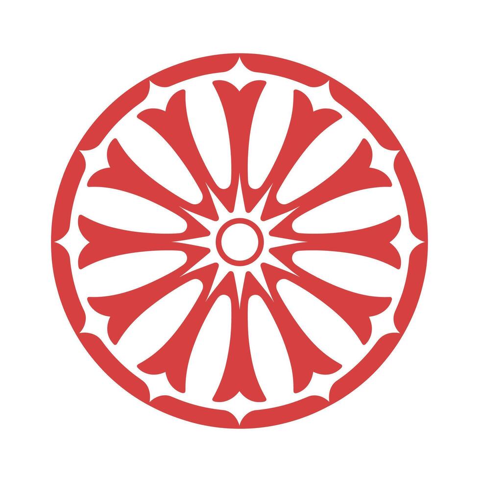 Symbol representing unity and harmony in design and culture vector
