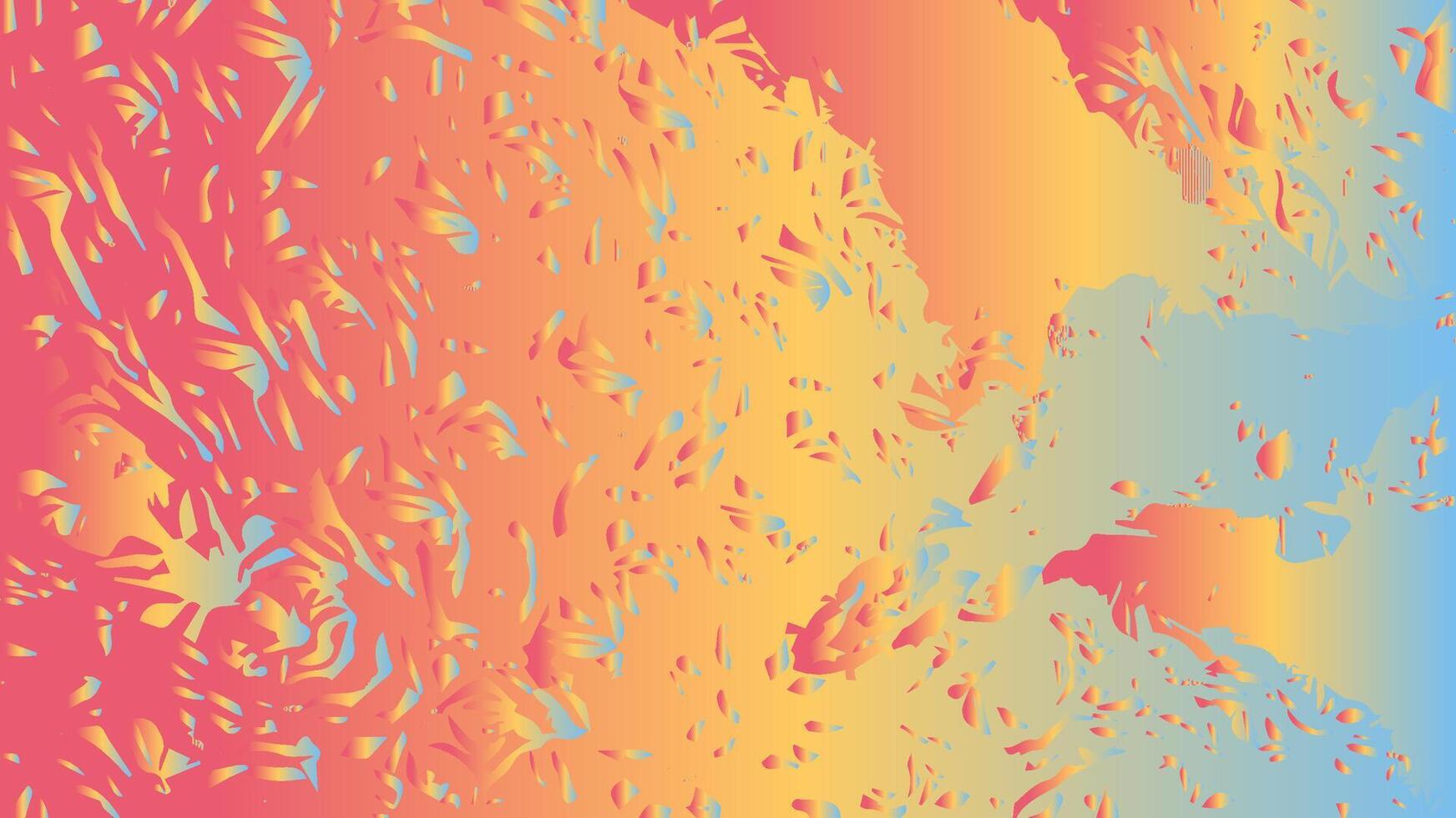 Abstract background with a vibrant, pulsating, and colorful pattern of small dots or pixels in shades of green, blue, pink, and yellow, creating an energetic and modern visual noise effect. vector