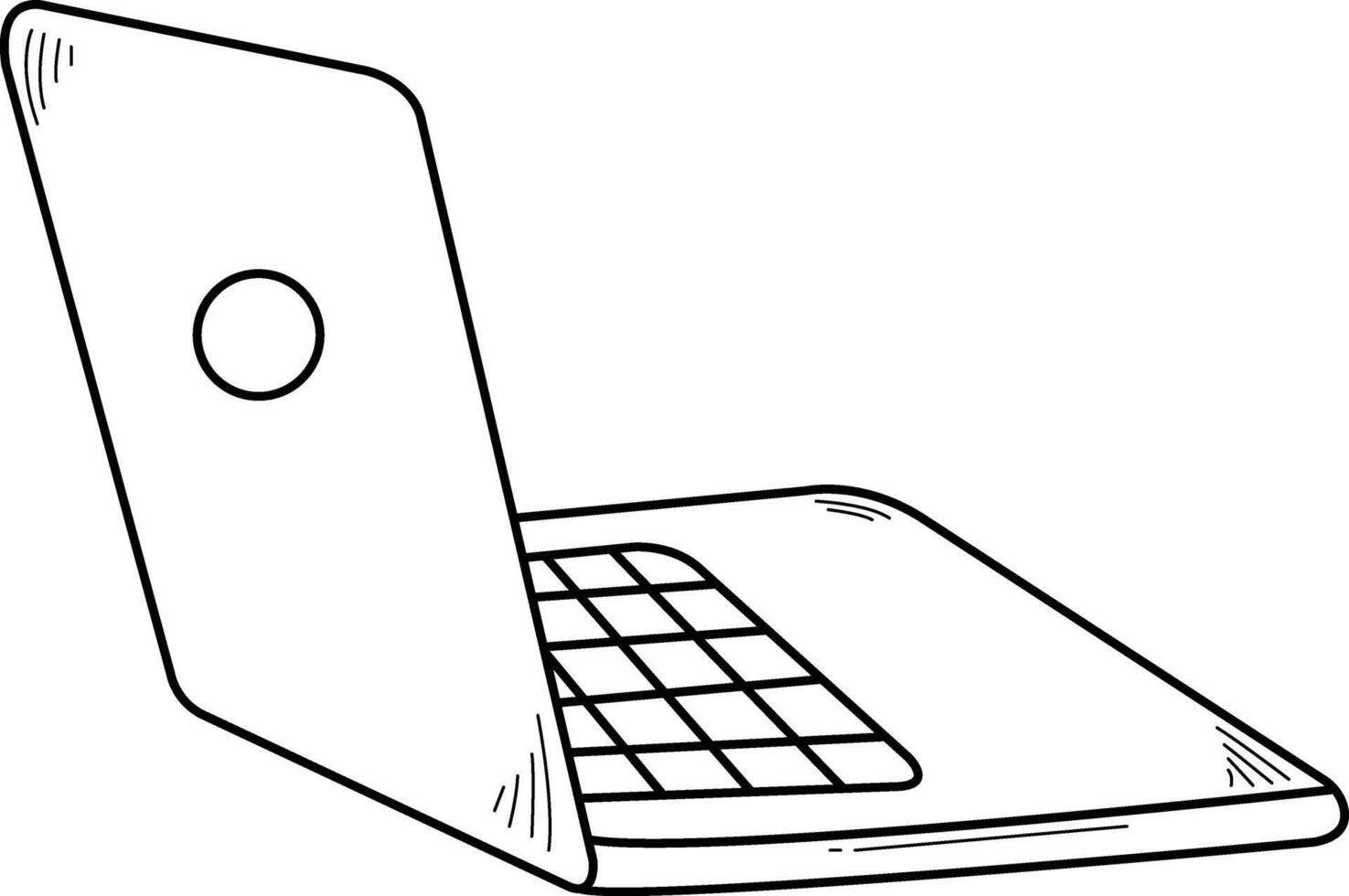 Hand Drawn Podcast Element. Broadcasting Element. Isolated on White Background vector