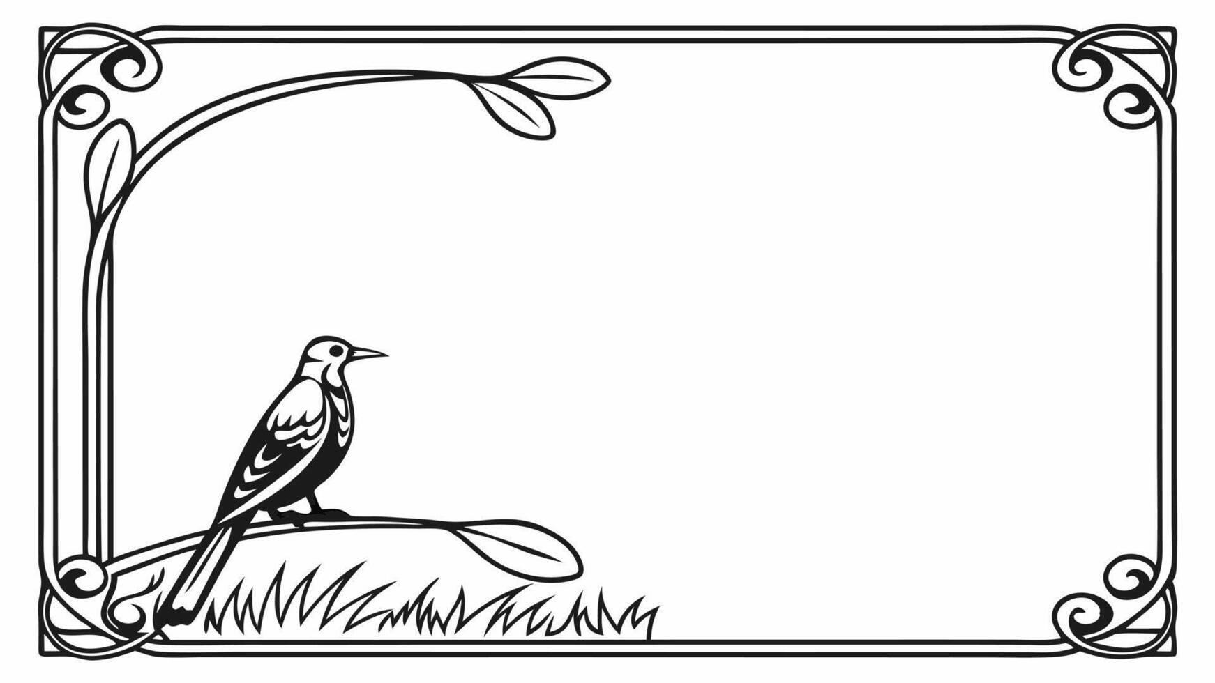 Clean and Minimal Square Frame vector