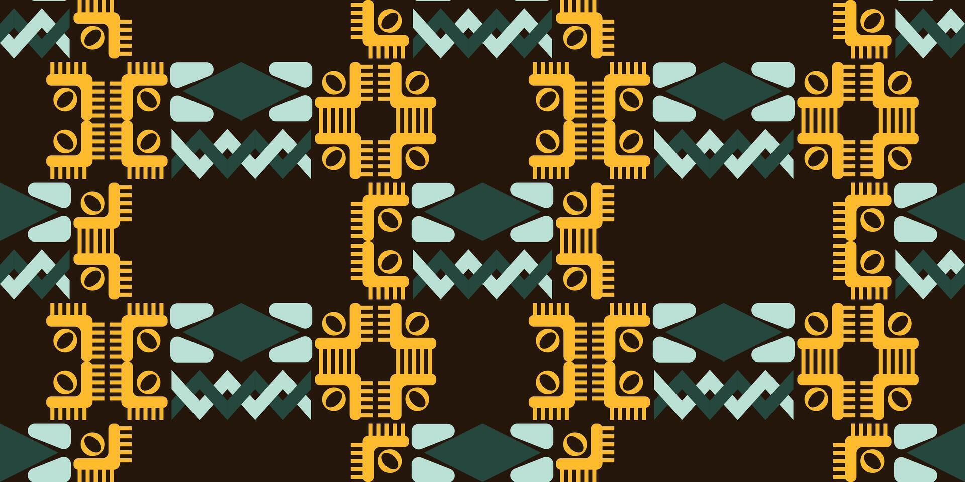 Geometric chevron pattern, Horizontal and vertical lines symmetrical layout repeat structure create clean, modern, surface design. vector