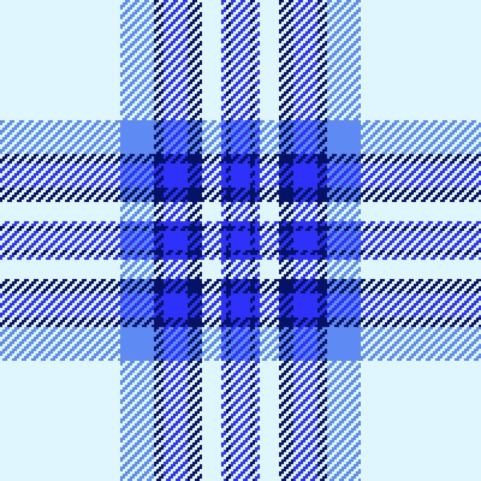 Abstract blue plaid pattern. Elegant texture of intersecting lines creates a sophisticated design perfect for textile, fashion, or website backgrounds. vector