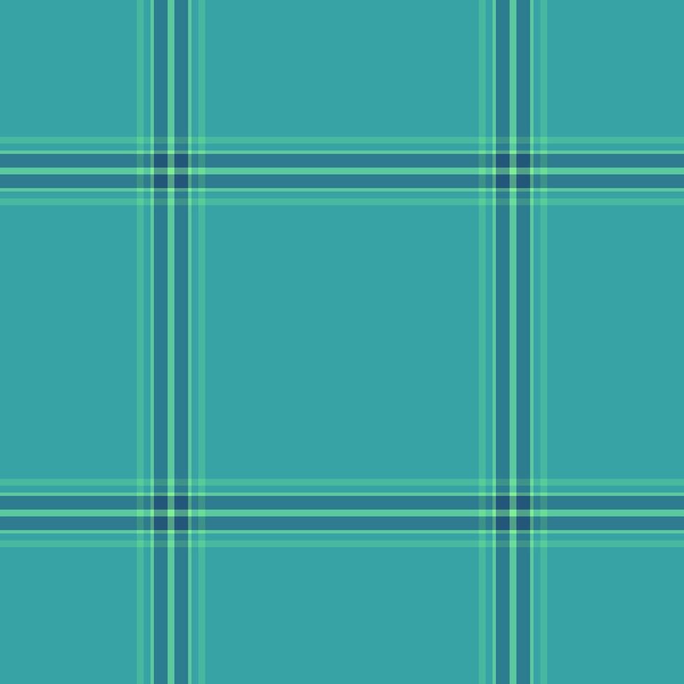 Clean teal plaid pattern. Modern and versatile background for web design, textiles, and graphic projects. Offers a refreshing, calm aesthetic. Use for presentations. vector