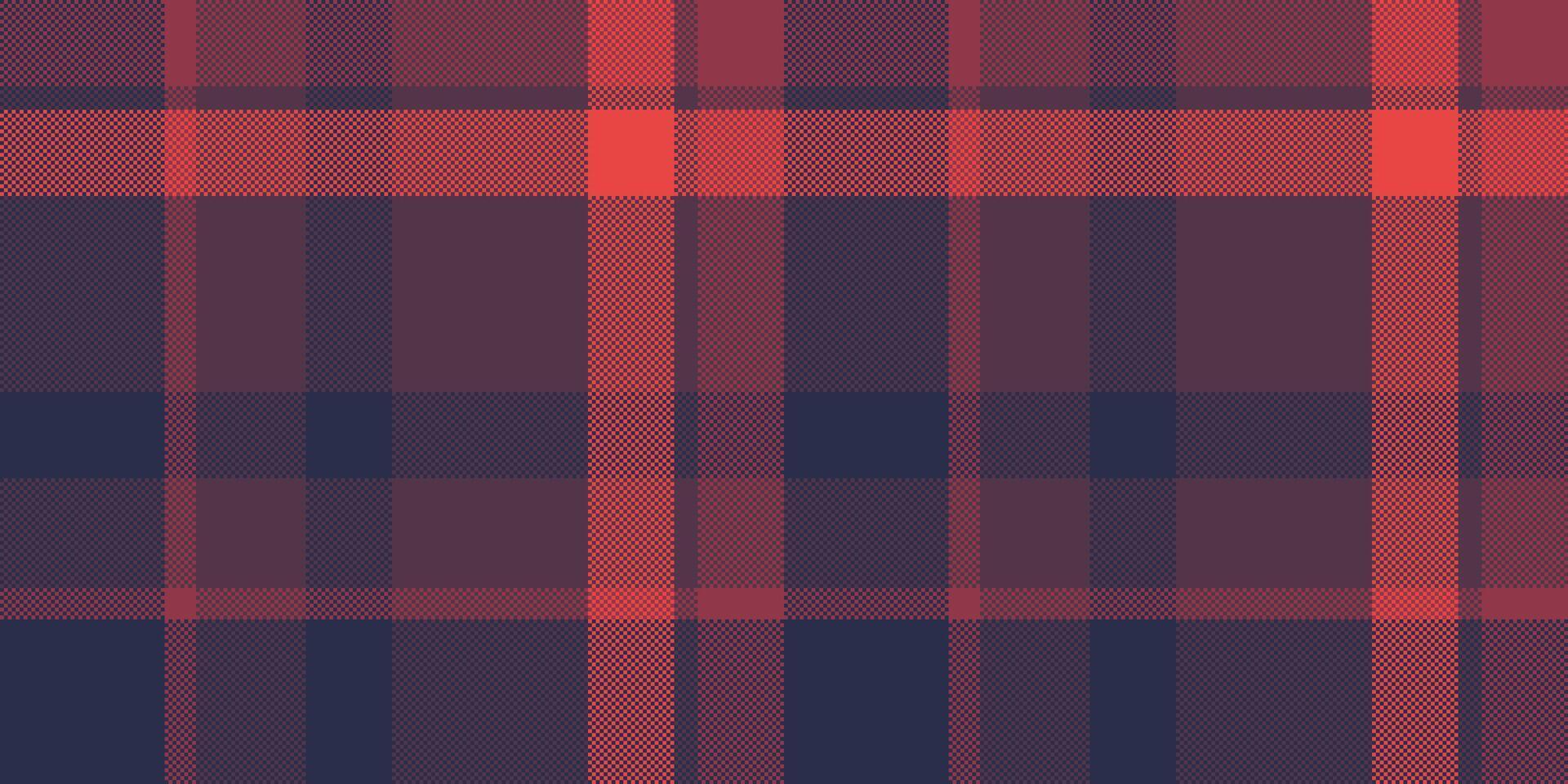 Stylish red and navy plaid pattern. Perfect for textile design, fashion, website backgrounds, or autumnal themed projects. A timeless and versatile texture with a sophisticated feel. vector