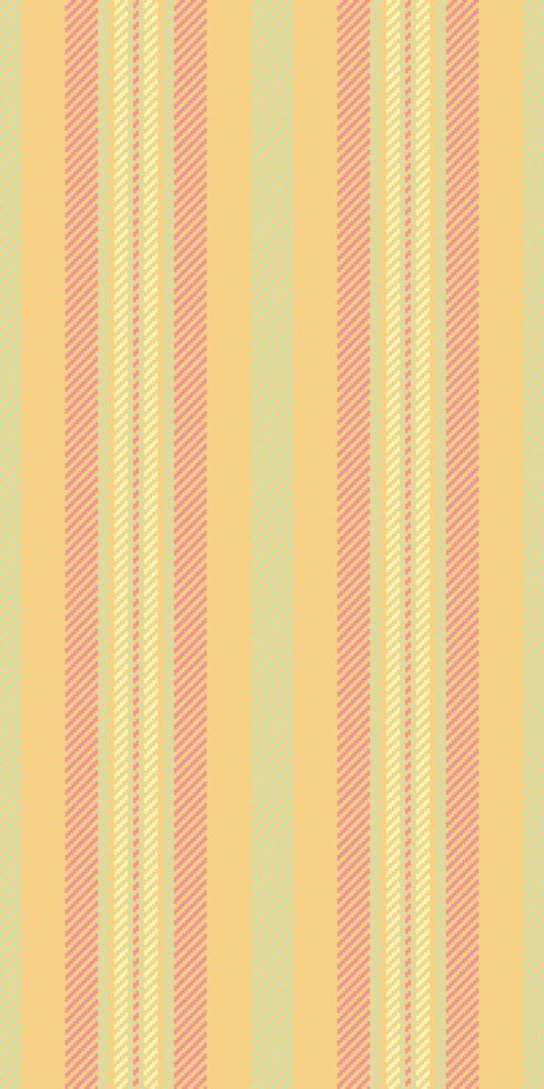 Pastel striped pattern. Subtle, elegant vertical lines in soft peach, pale yellow, and mint green. Ideal for backgrounds, textiles, packaging, and website design. vector