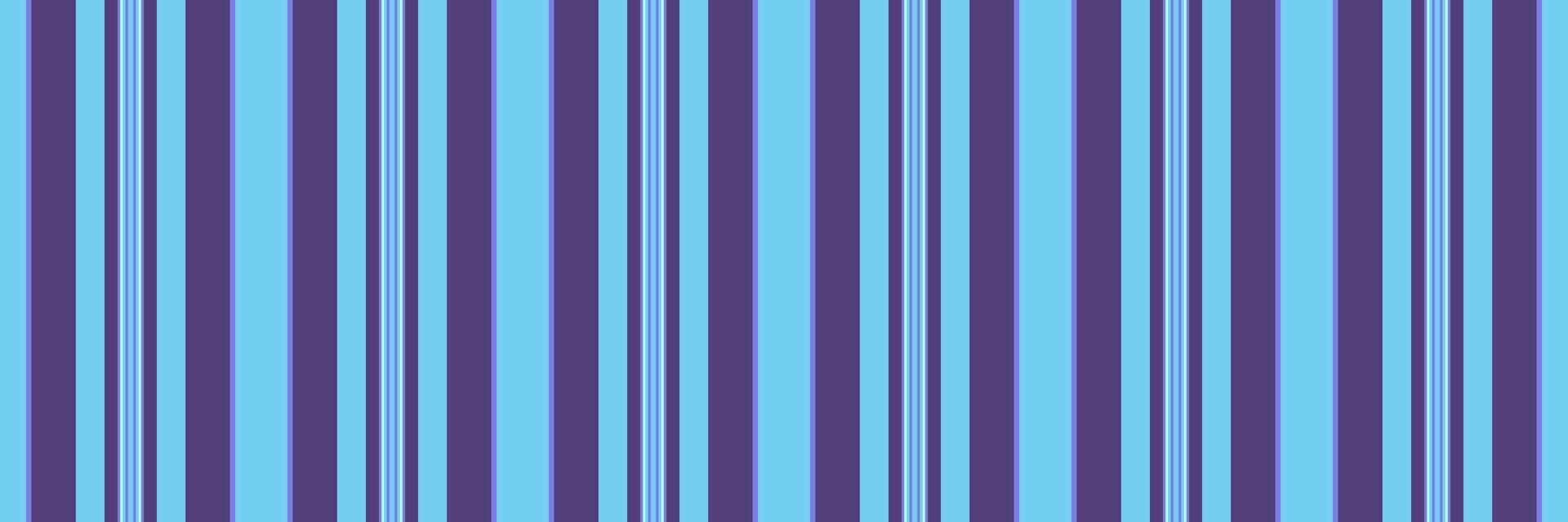 Fraph stripe seamless vertical, tee texture lines pattern. Doster fabric textile background in indigo and cyan colors. vector