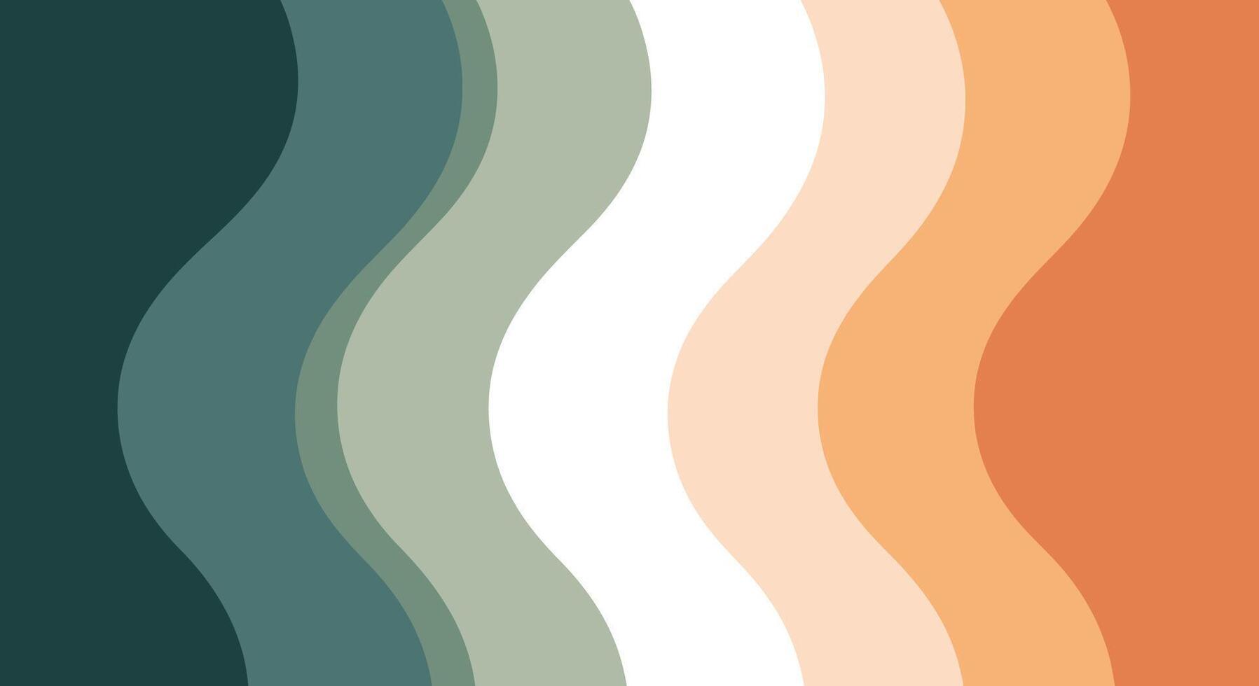 Abstract flowing waves with smooth gradient color transitions for creative design vector