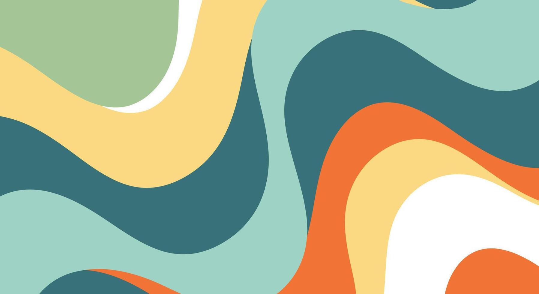 Soft colorful waves create a dynamic, modern abstract design vector