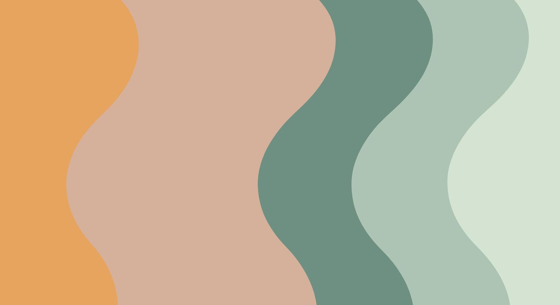 Elegant background with curved wave lines in pastel color scheme vector