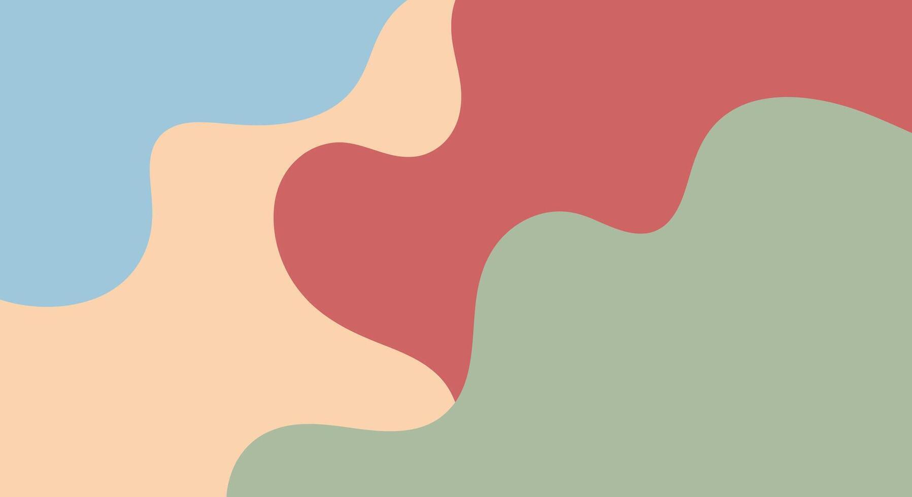 Modern abstract background with pastel color palette creating soothing calm feeling perfect for creative projects vector