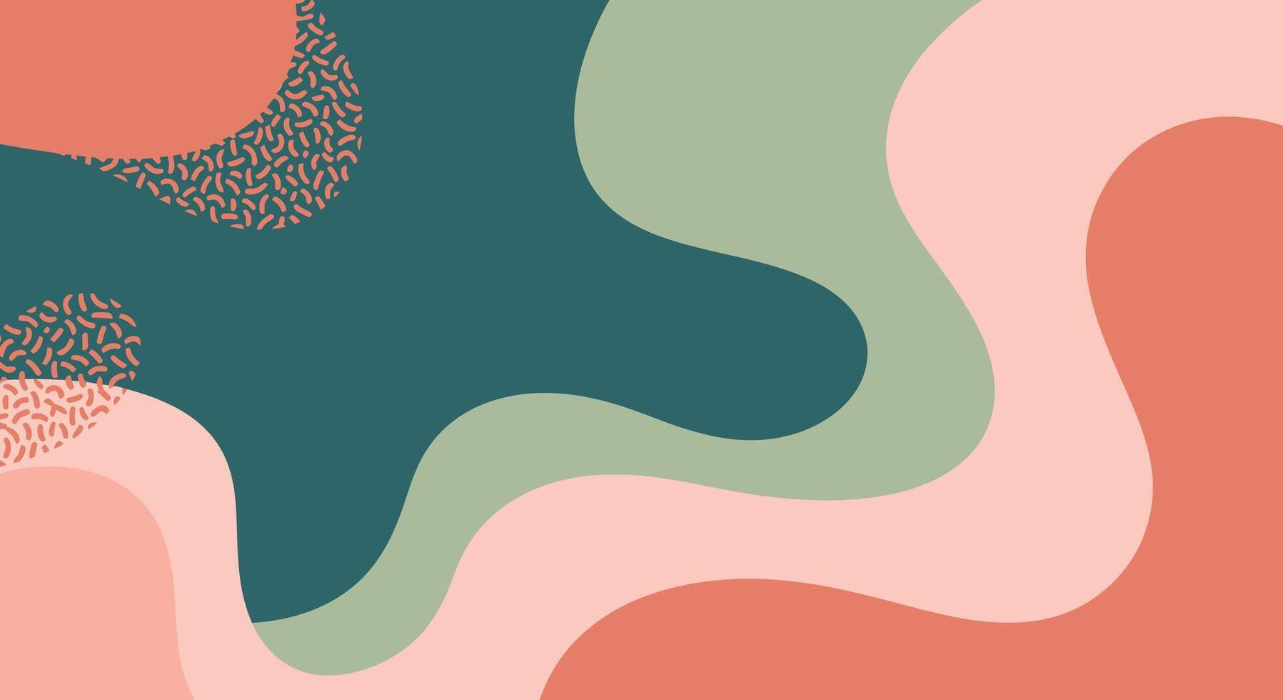 Modern abstract background with dynamic fluid shapes in trendy pastel colors creates a vibrant and fresh look vector