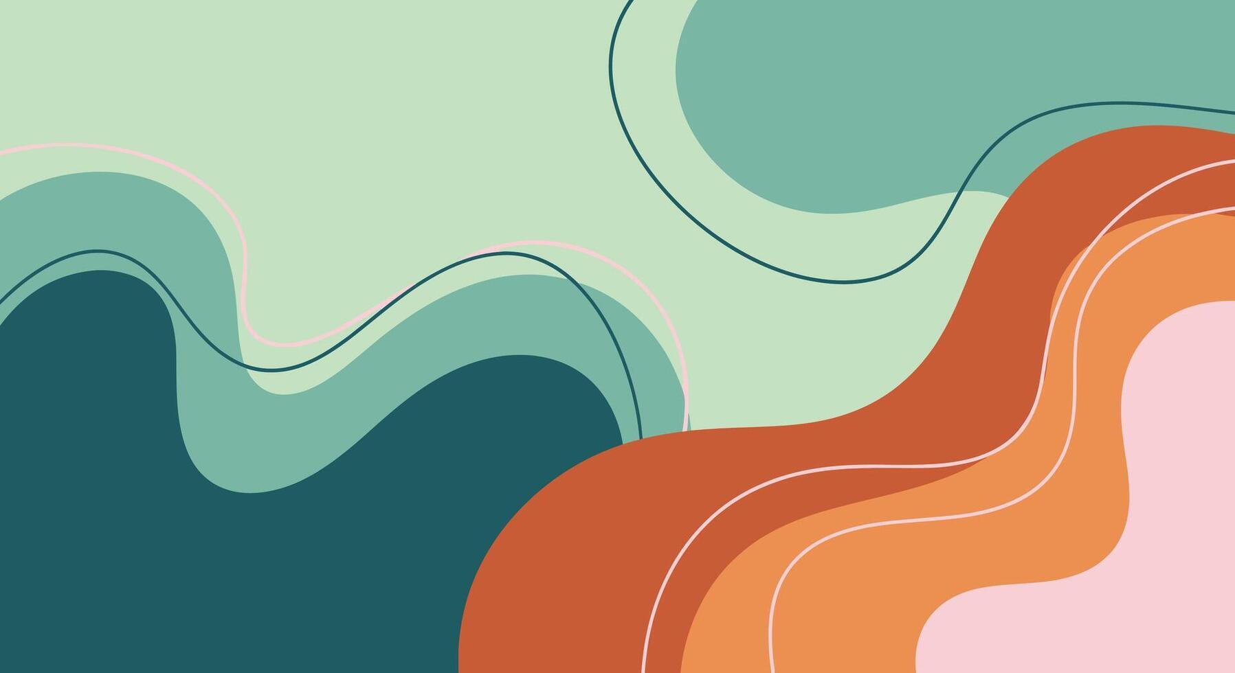 Stunning modern abstract background with vibrant colors and elegant flowing shapes for creative projects vector
