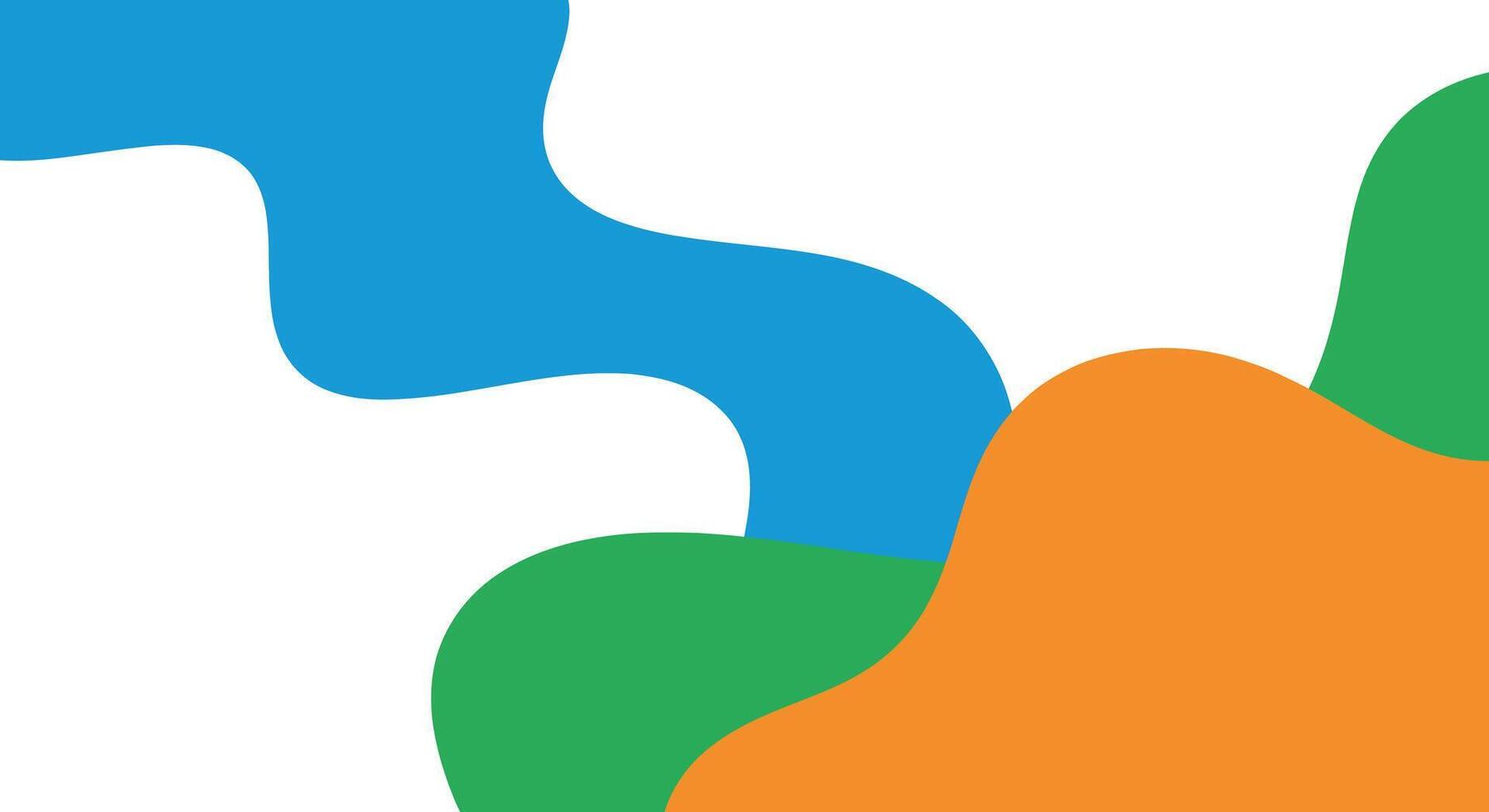 Abstract colorful fluid shapes on white background perfect for modern design projects and branding vector