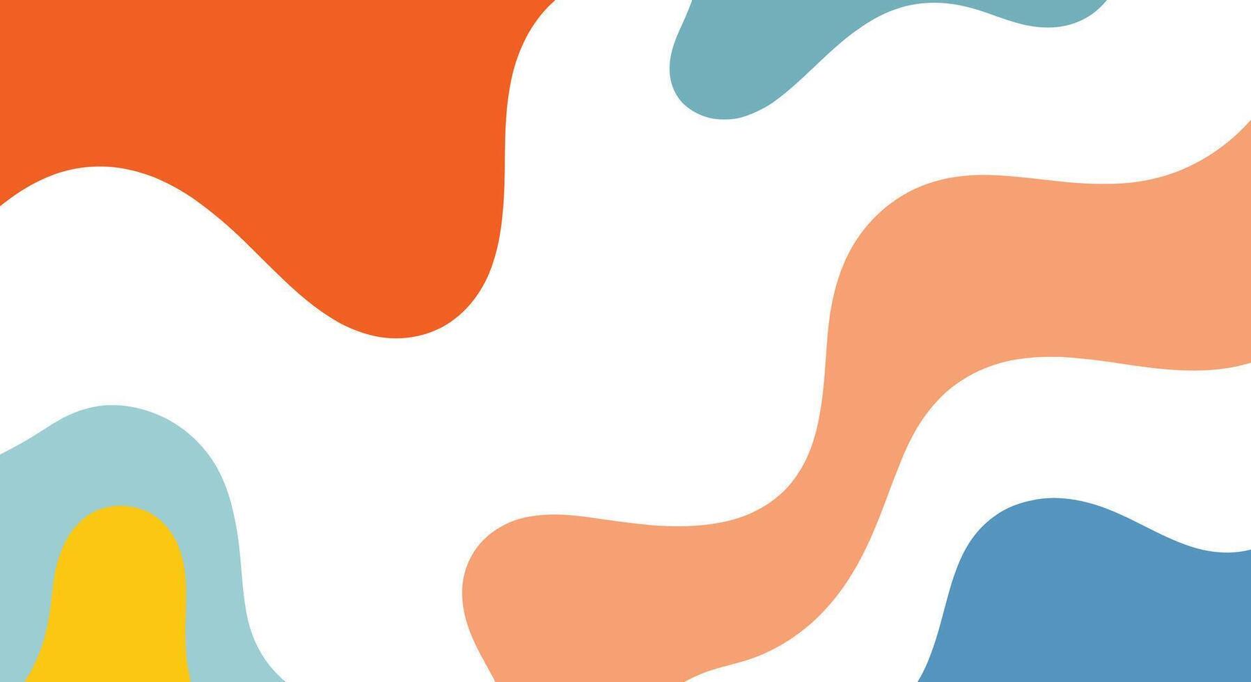 Vibrant abstract background with playful colorful organic shapes and fluid modern design for creative projects vector