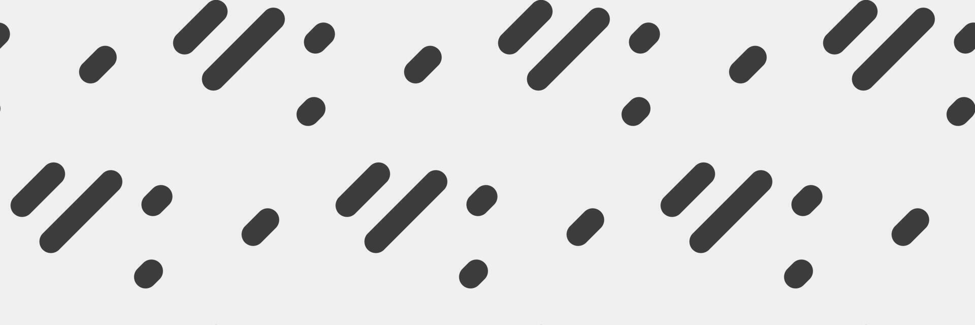 Abstract minimalist design featuring scattered dark grey dashes and dots on a light grey background. Ideal for website banners, presentations, or modern branding. vector