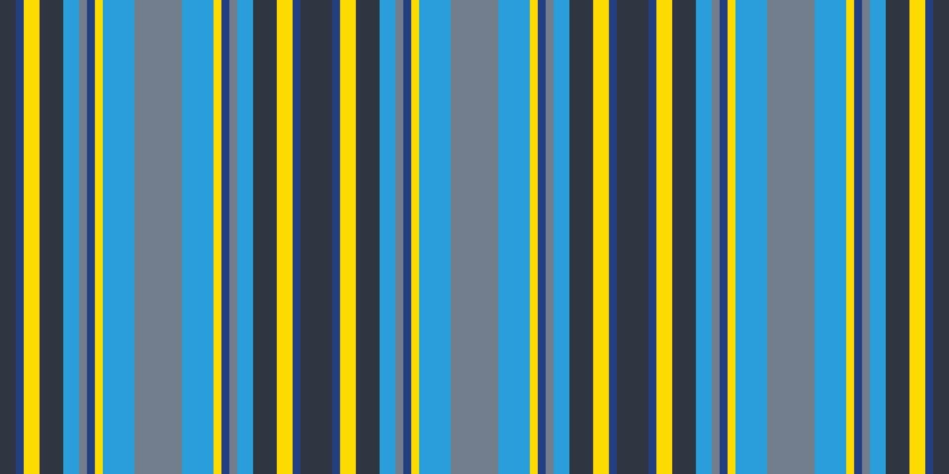 Vibrant vertical stripes in blue, grey, and yellow create a dynamic, modern pattern. Ideal for backgrounds, website design, textile prints, or any project needing a bold, geometric aesthetic. vector